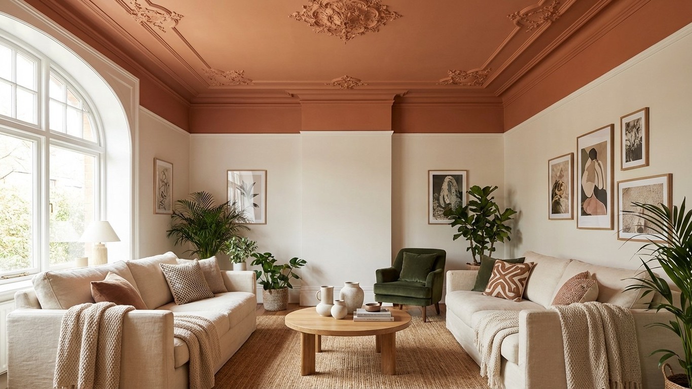 ¡Adiós al blanco! Transforma tu salón con techos que sorprenden en 2 horas