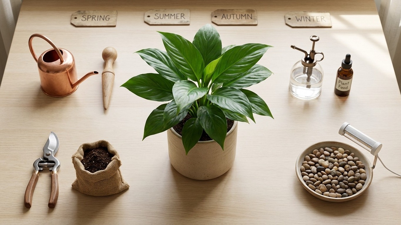 Calendrier de soins des plantes d’intérieur : routines, saisons, engrais et entretien