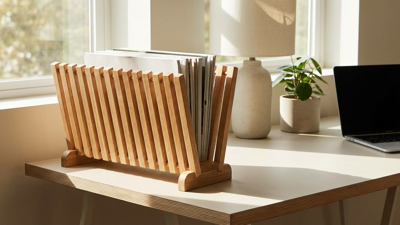 Dejé de comprar revisteros el día que descubrí este proyecto con listones y un taladro