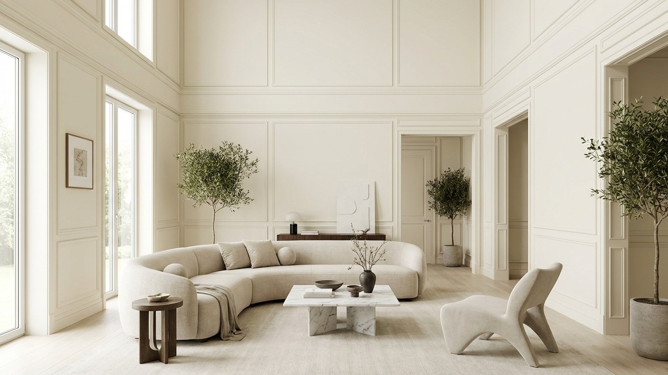 Desde que pinto las molduras de este color, mis techos parecen mucho más altos