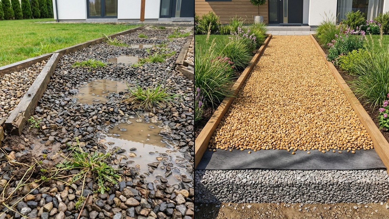 El error fatal que cometen 9 de cada 10 jardineros con la grava — y cómo lo hacen realmente los profesionales