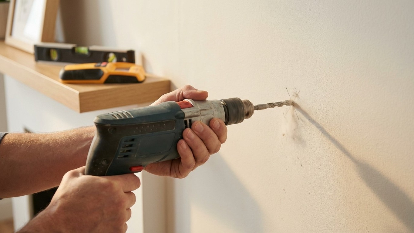 El error que comete el 90% de la gente al taladrar la pared y que lo estropea todo