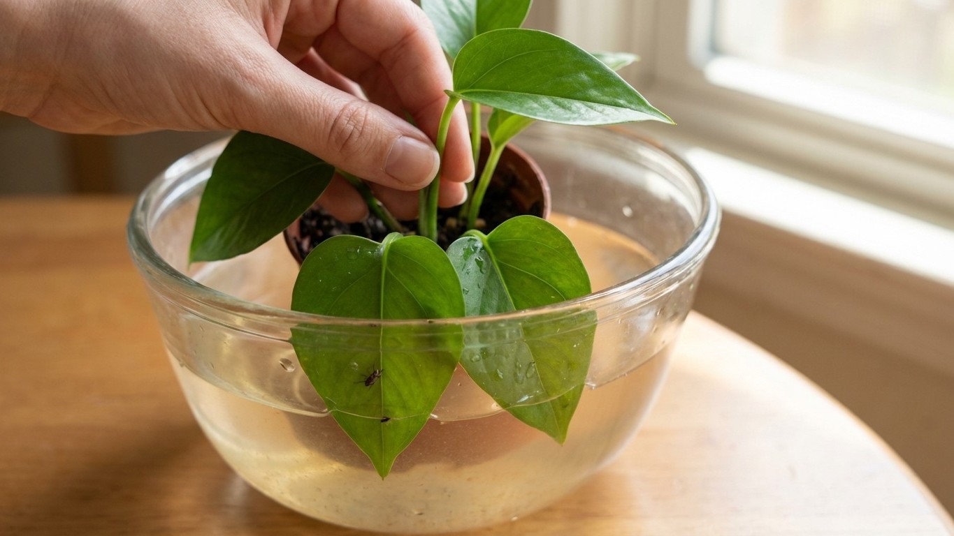 Elimina plagas de plantas de interior en 48 horas sin químicos: la técnica de inmersión que funciona