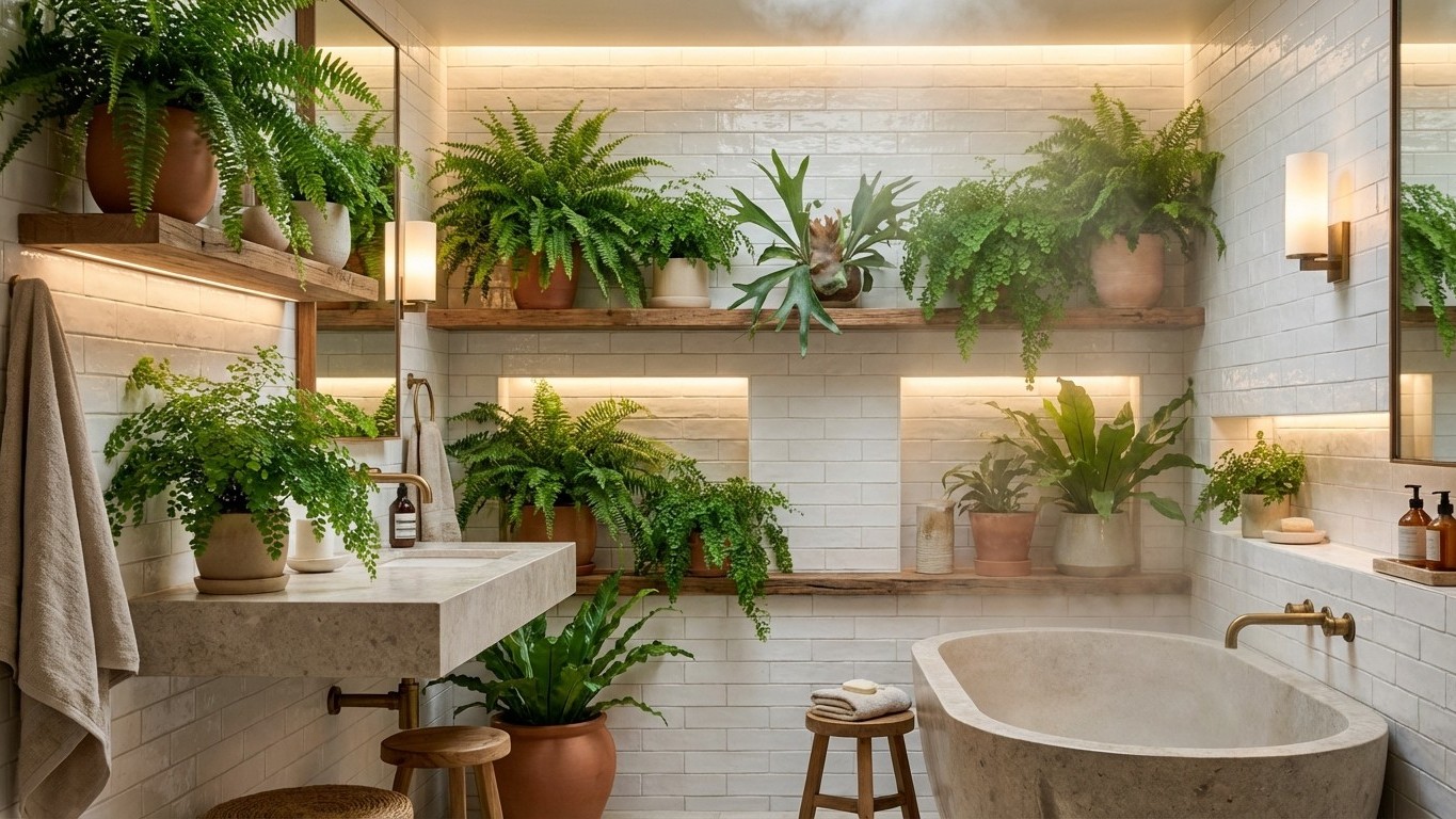 Los helechos que sobreviven en baños sin ventana que nadie te cuenta