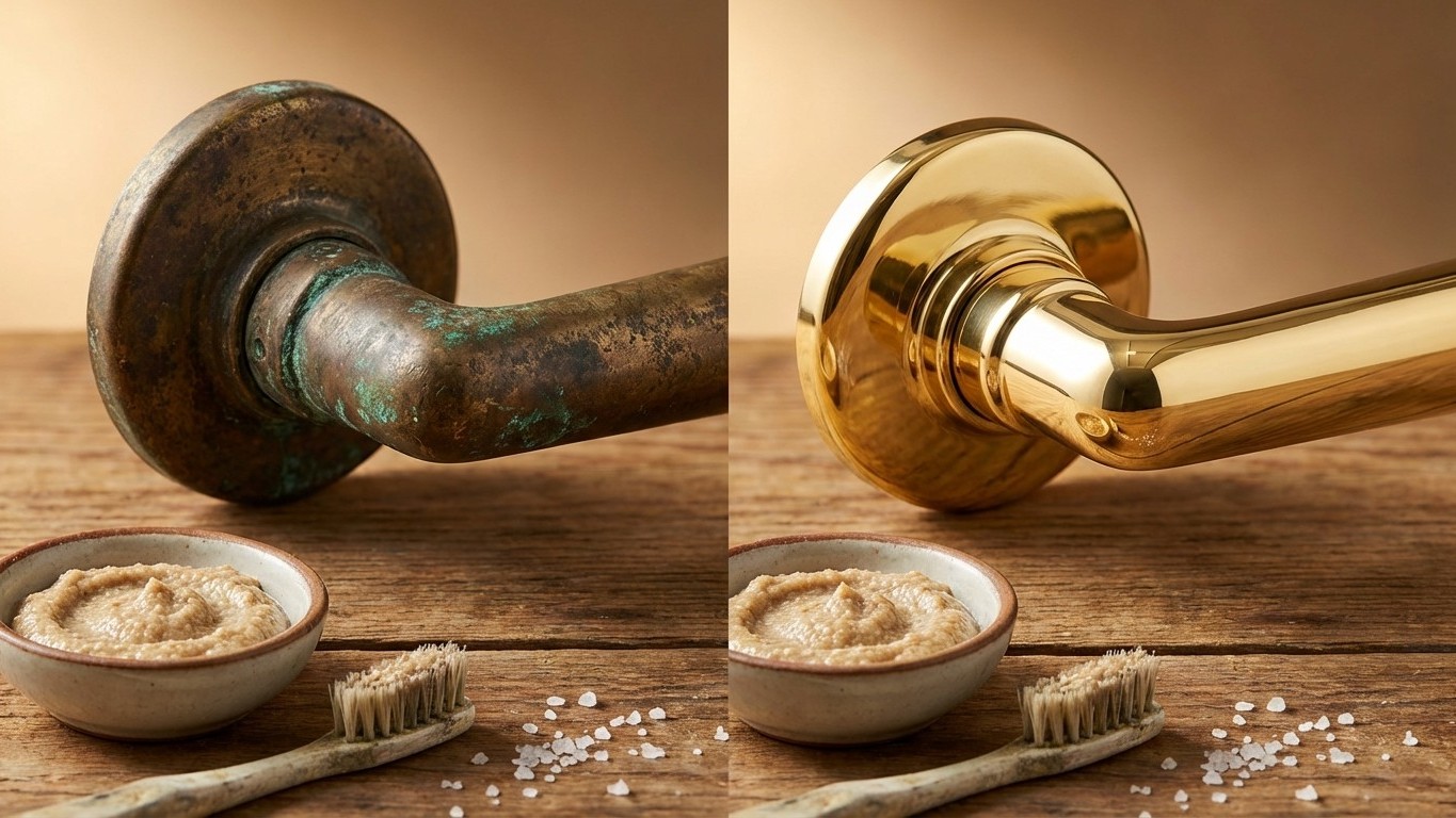 Manijas de Latón Oscuras: El Truco Secreto de los Anticuarios que las Devuelve al Brillo Original