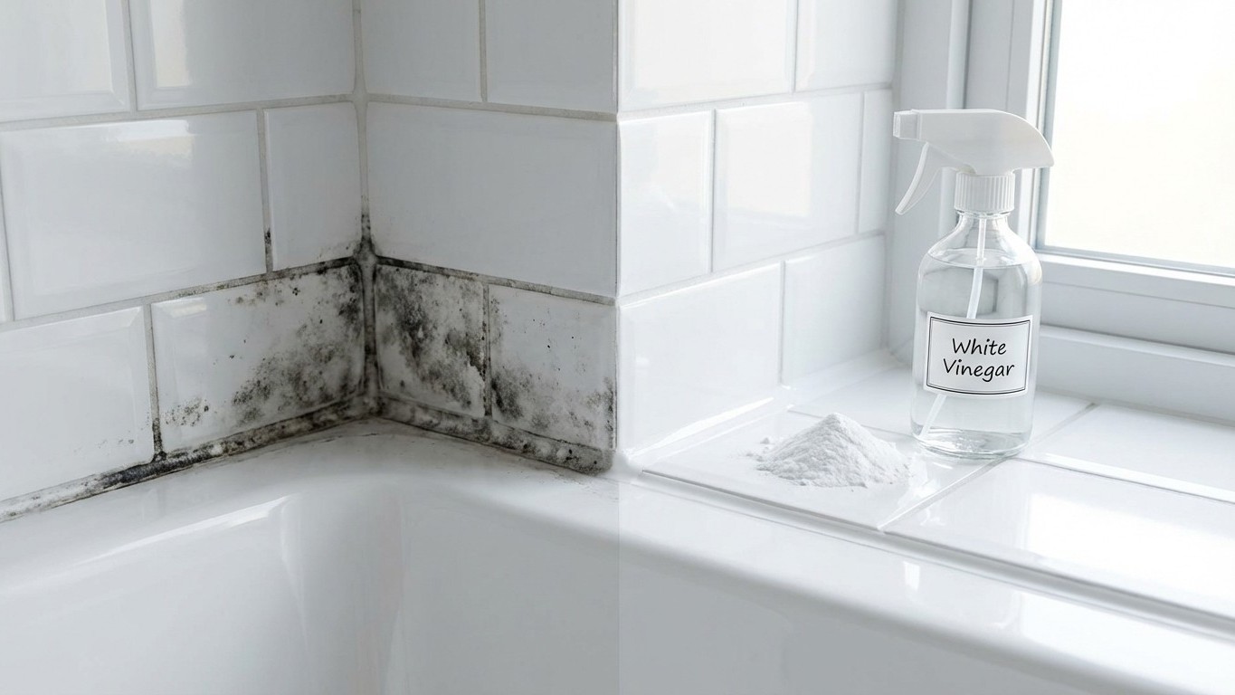 Mis juntas de silicona estaban negras: este truco con un producto del armario lo cambió todo