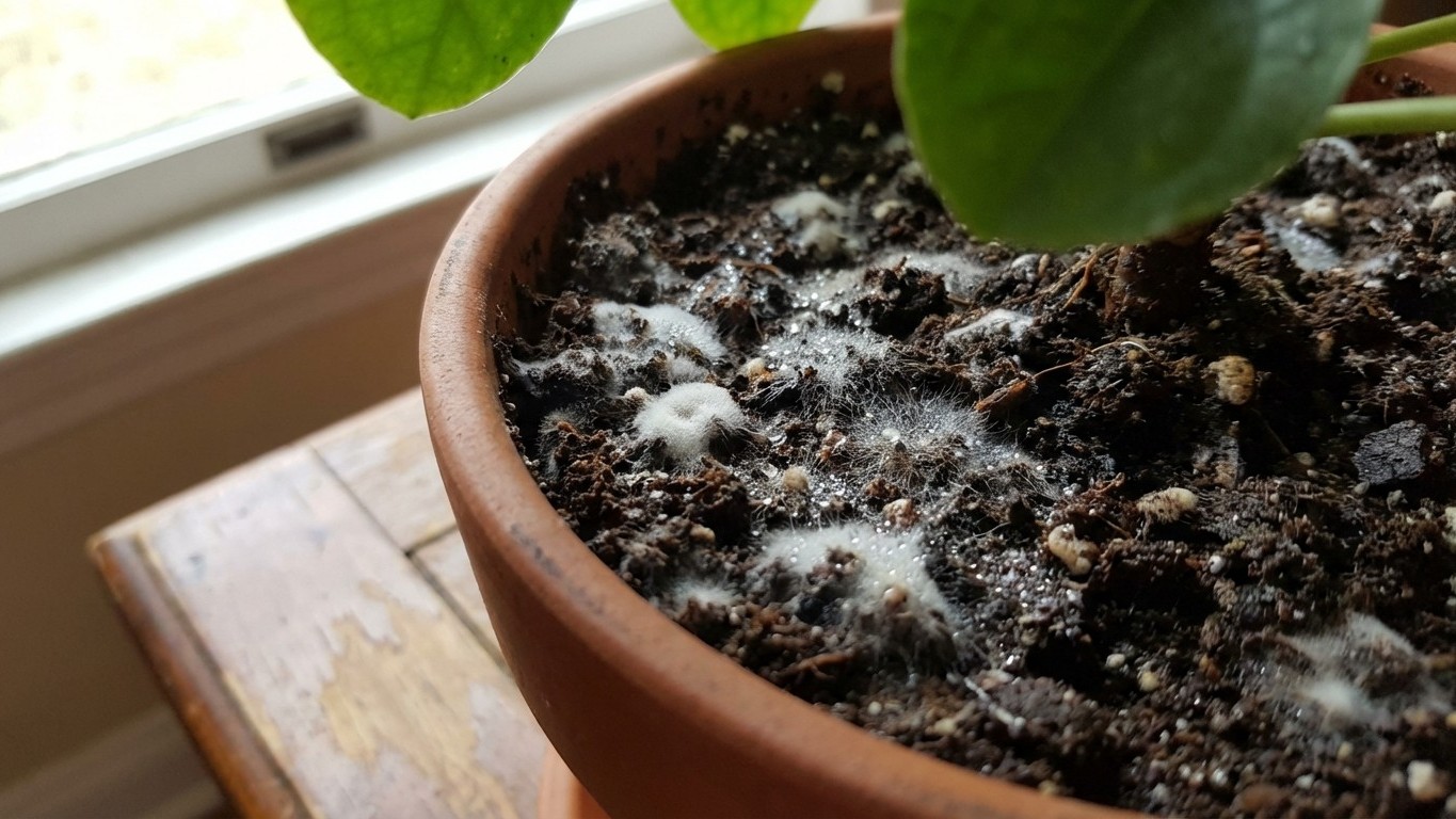 Moisissures et champignons sur le terreau : causes, traitement et ajustement de l’arrosage