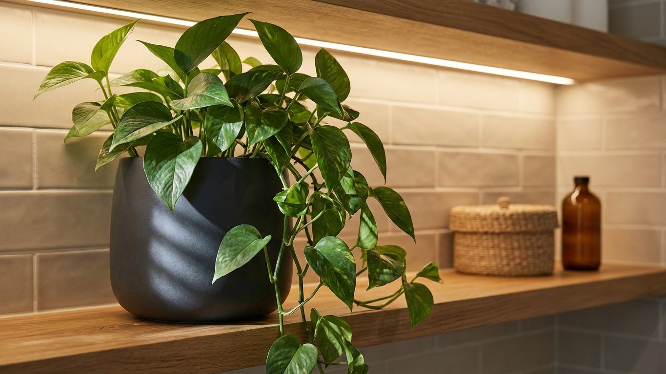 Plantas que desafían la oscuridad: cómo convertir tu baño sin ventana en un oasis verde