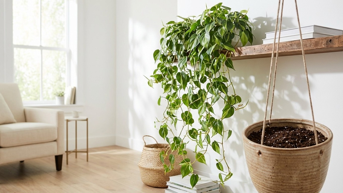 Plantes d’intérieur retombantes : soins et arrosage pour éviter les tiges molles