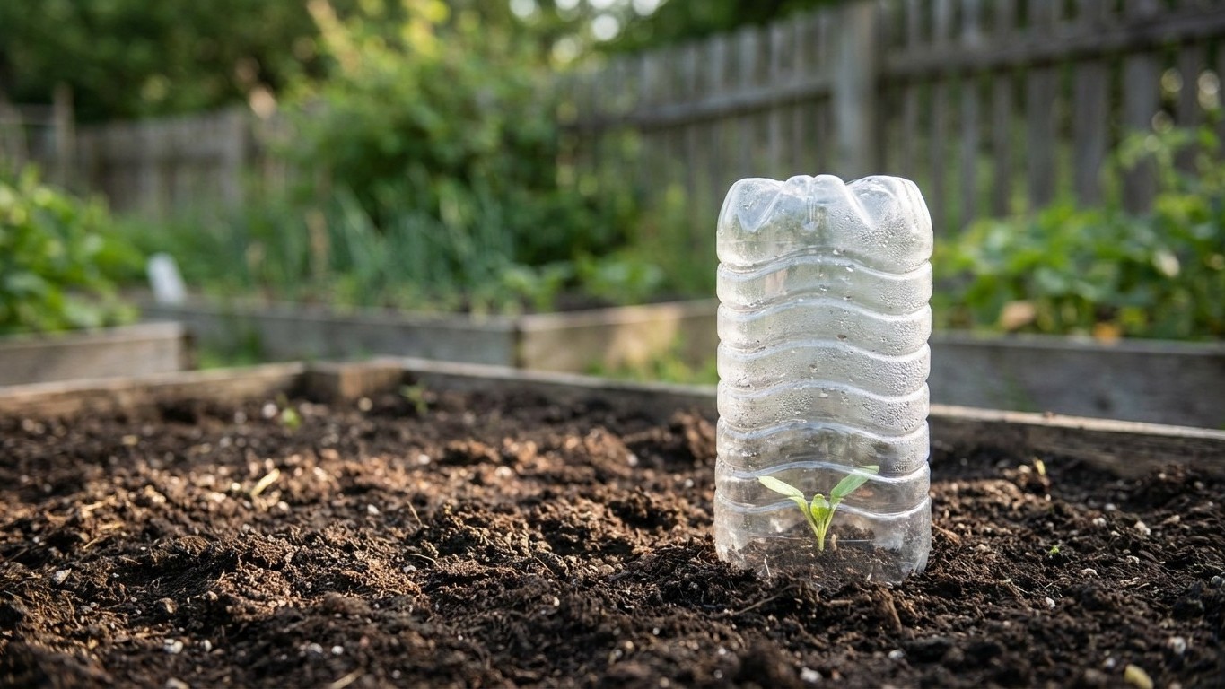 Protege tus semilleros del frío con botellas recicladas por menos de 3€