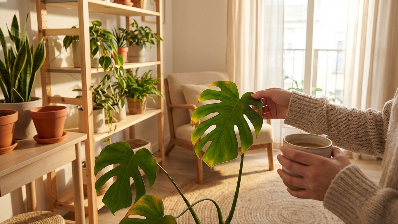 Routine hebdomadaire pour plantes d’intérieur : checklist simple (arrosage, contrôle, nettoyage)