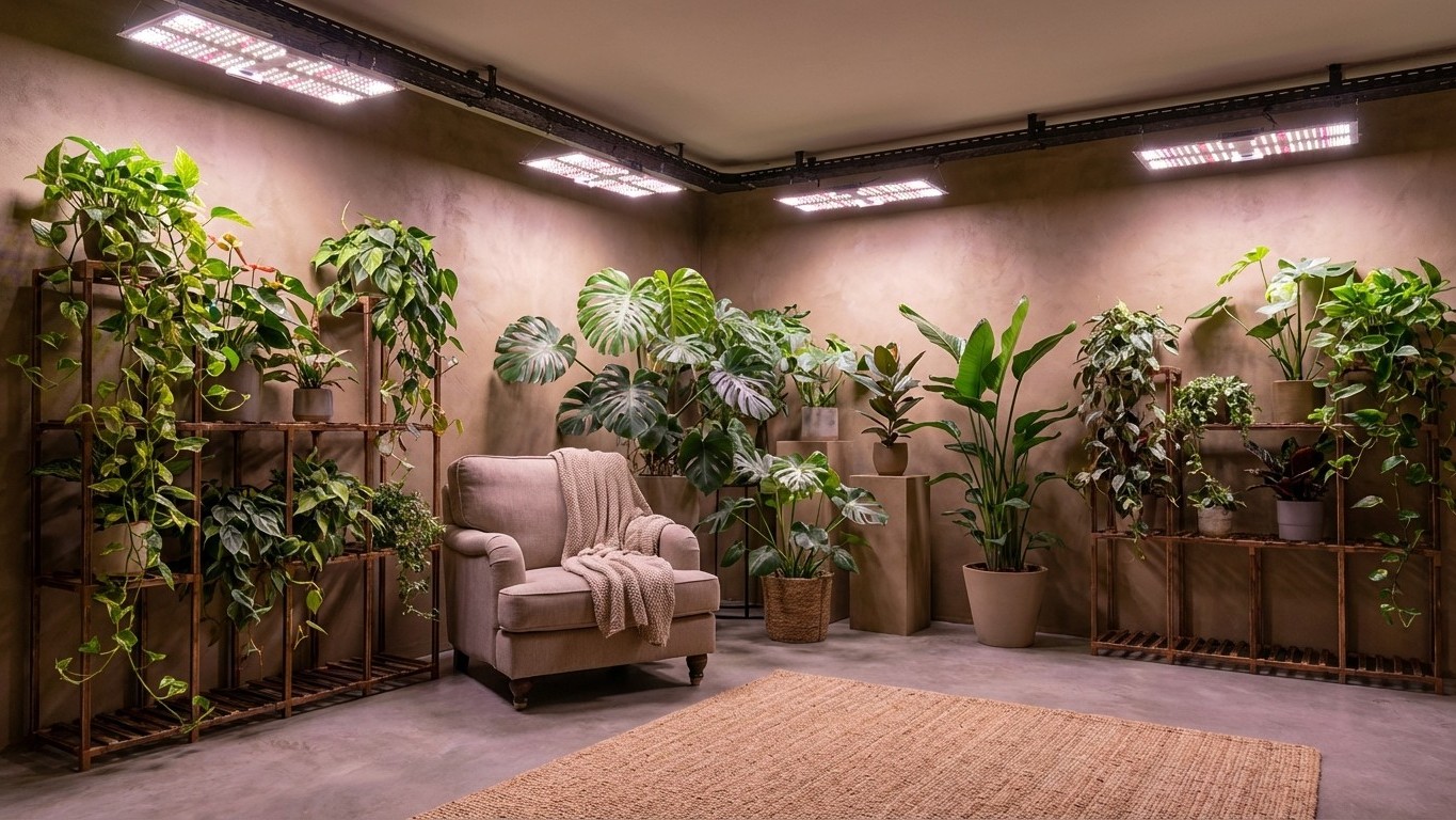 Sin ventanas en casa: estas plantas prosperan únicamente bajo mis lámparas artificiales
