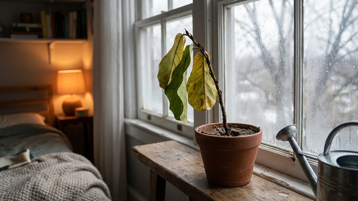 Soins des plantes d’intérieur en hiver : lumière, repos, arrosage minimal et risques