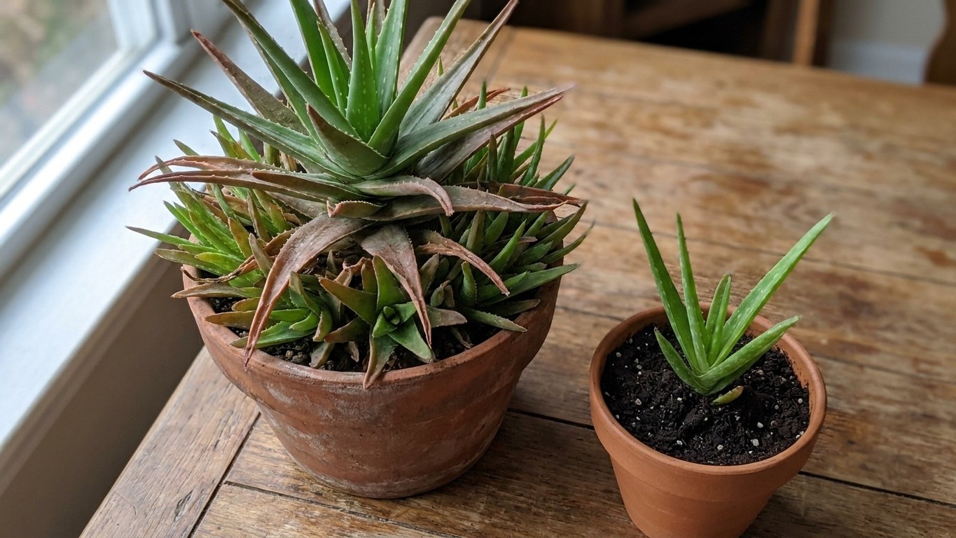 Tres años sin separar los hijuelos de tu aloe vera: el daño silencioso que no ves hasta que es demasiado tarde