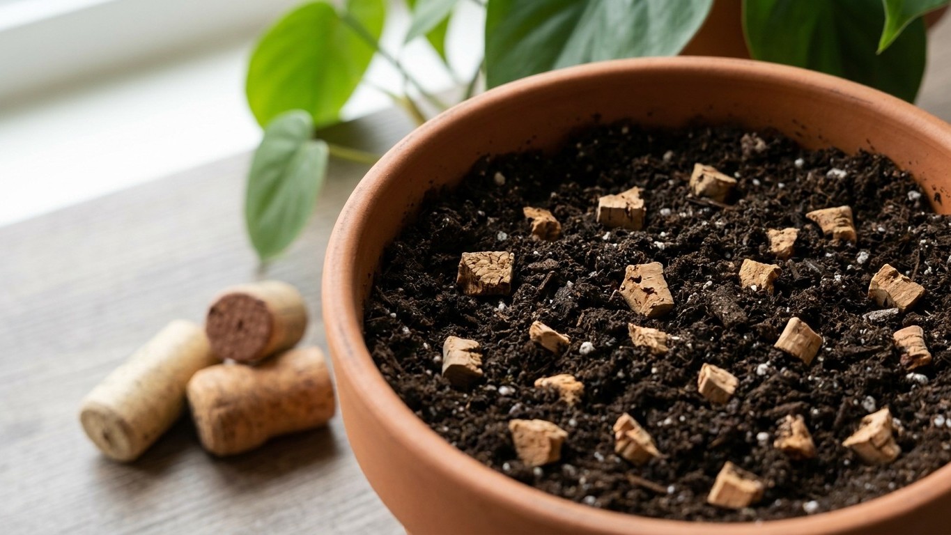 Deja de tirar los corchos de vino: el secreto que los viveristas usan para transformar tus plantas de interior