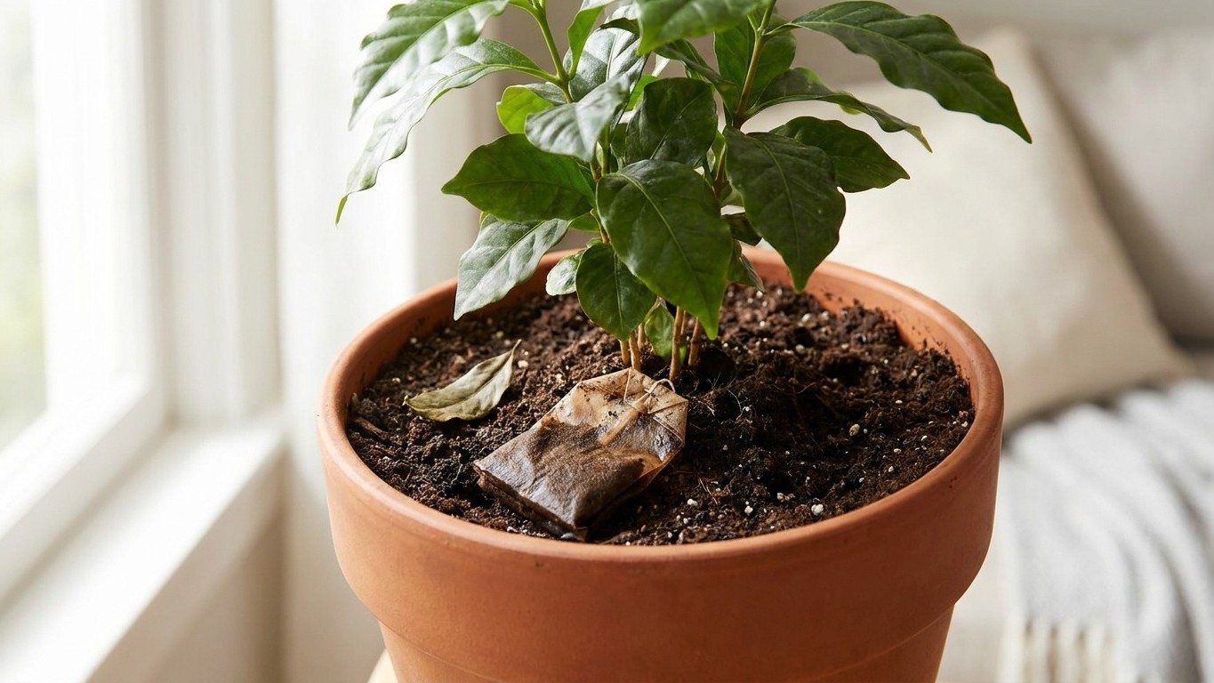 El secreto que esconden tus bolsitas de té: plantas de interior que sobreviven meses sin riego