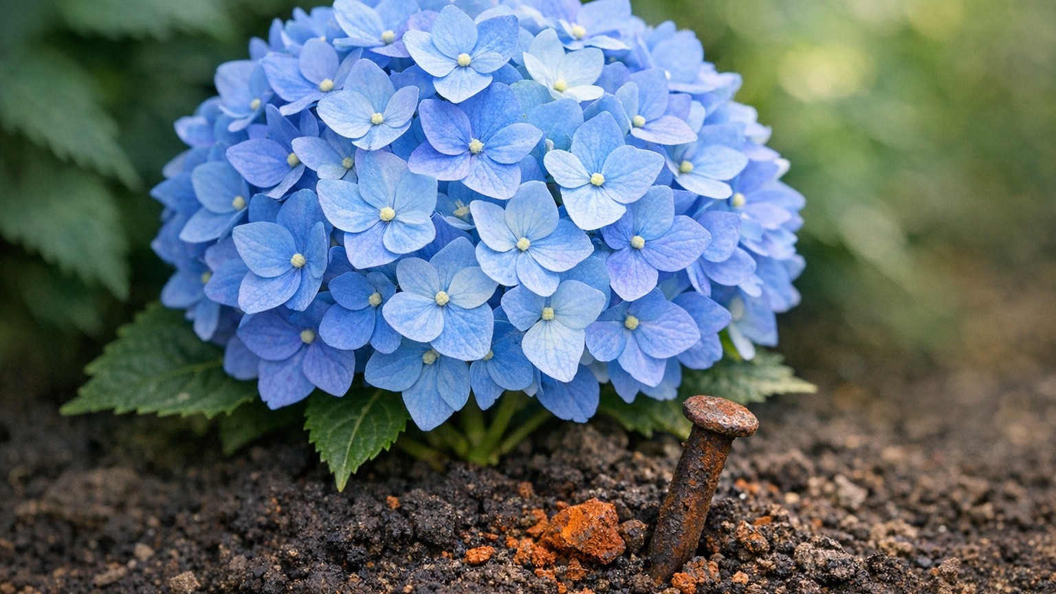 El secreto químico de las hortensias azules: por qué el clavo oxidado es solo media verdad