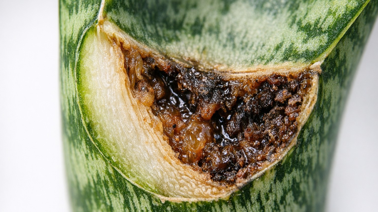 Mi sansevieria se pudrió por dentro mientras yo la pulverizaba: qué hice mal y cómo salvarlo