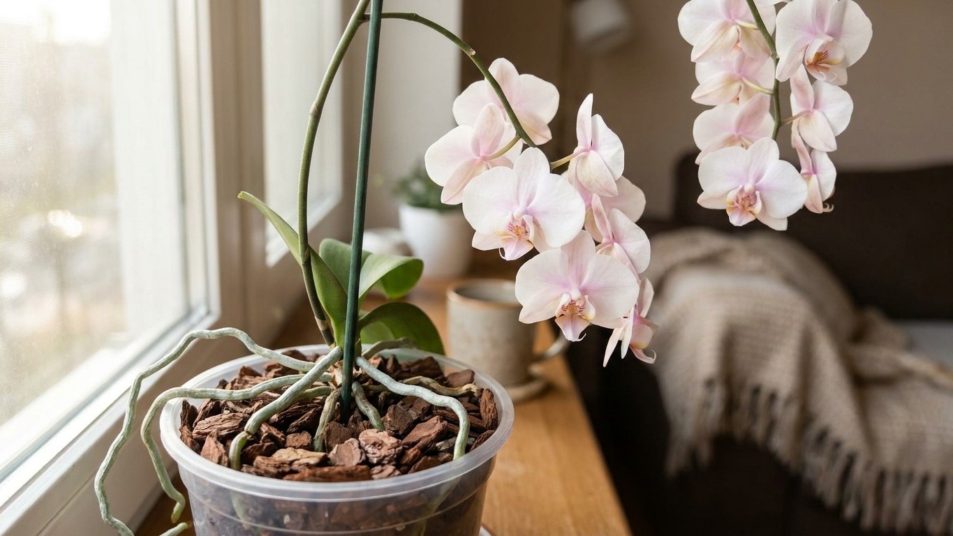 «No le pongas eso encima»: El secreto que mi vecina me reveló para que mi orquídea floreciera después de dos años