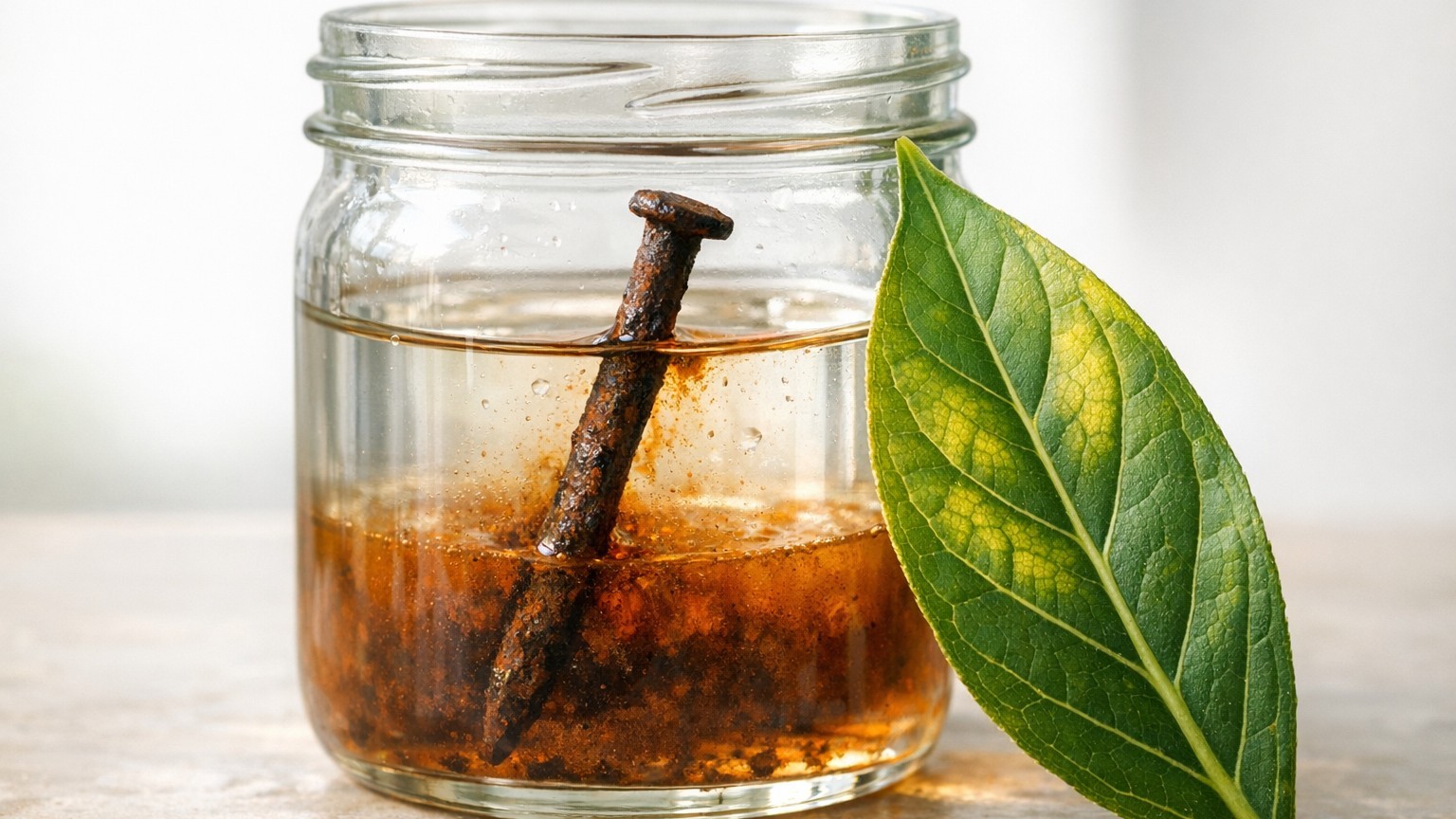 El clavo oxidado del abuelo: cómo la química explica por qué tus plantas amarillean y cómo salvárlas