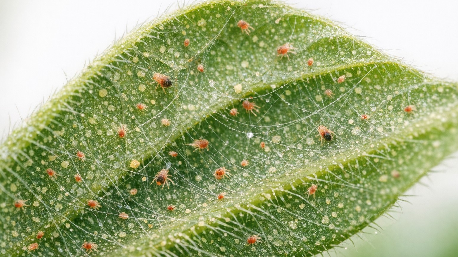 Telarañas en tus plantas: cómo descubrí que los puntitos amarillos eran ácaros, no sed