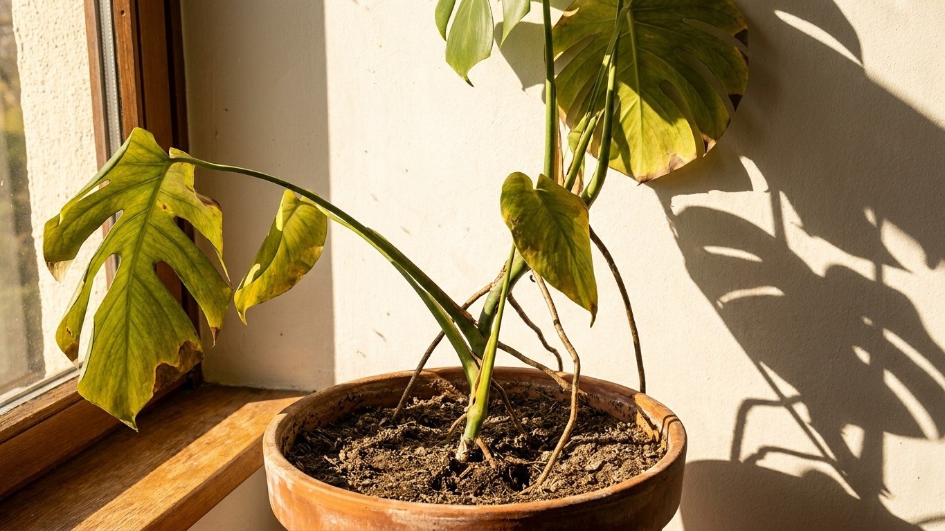 He trasplantado mi monstera en pleno julio solo para darle una maceta más grande: dos meses después, entendí por qué no ha...