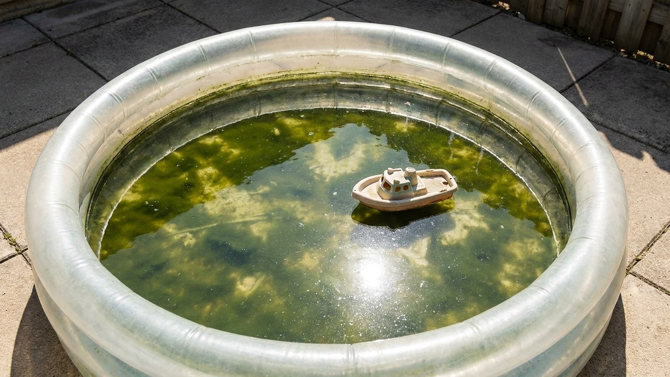 Instalé una piscina hinchable para aliviar la ola de calor: cuando vi lo que se había formado en el agua a los dos días, y...