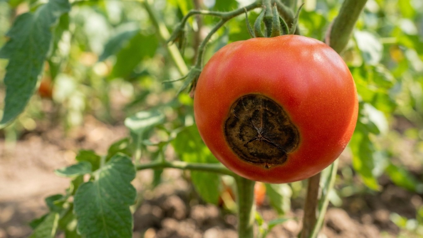 Rociaba fungicida en mis tomates por la mancha negra del extremo: un agrónomo me mostró que no estaba tratando el problema...