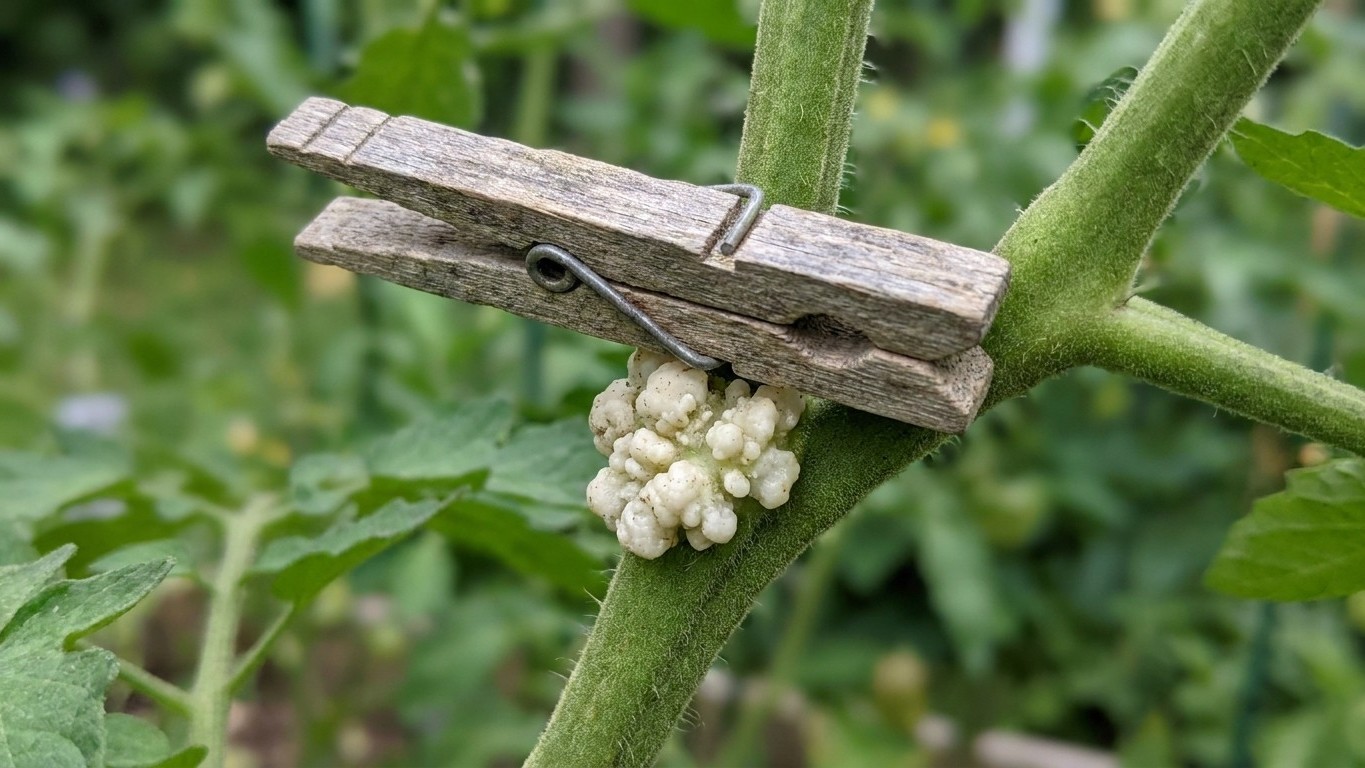 Sujeté una pinza de madera en el tallo de mi tomate solo para que la rama no se cayera: quince días después, al abrirla, v...