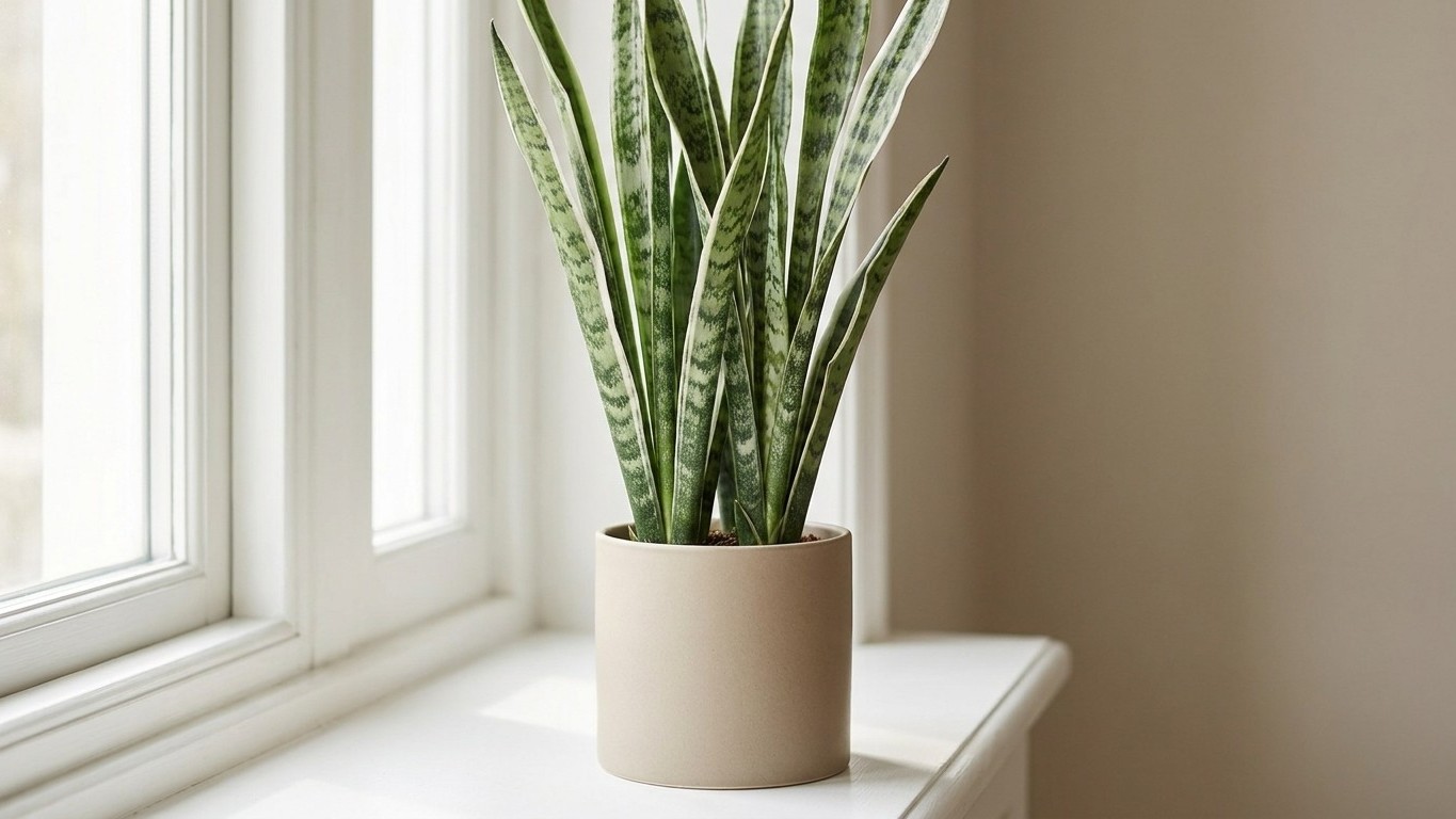 3 plantas de interior indestructibles para principiantes: sansevieria, cinta y cactus que perdonan todo