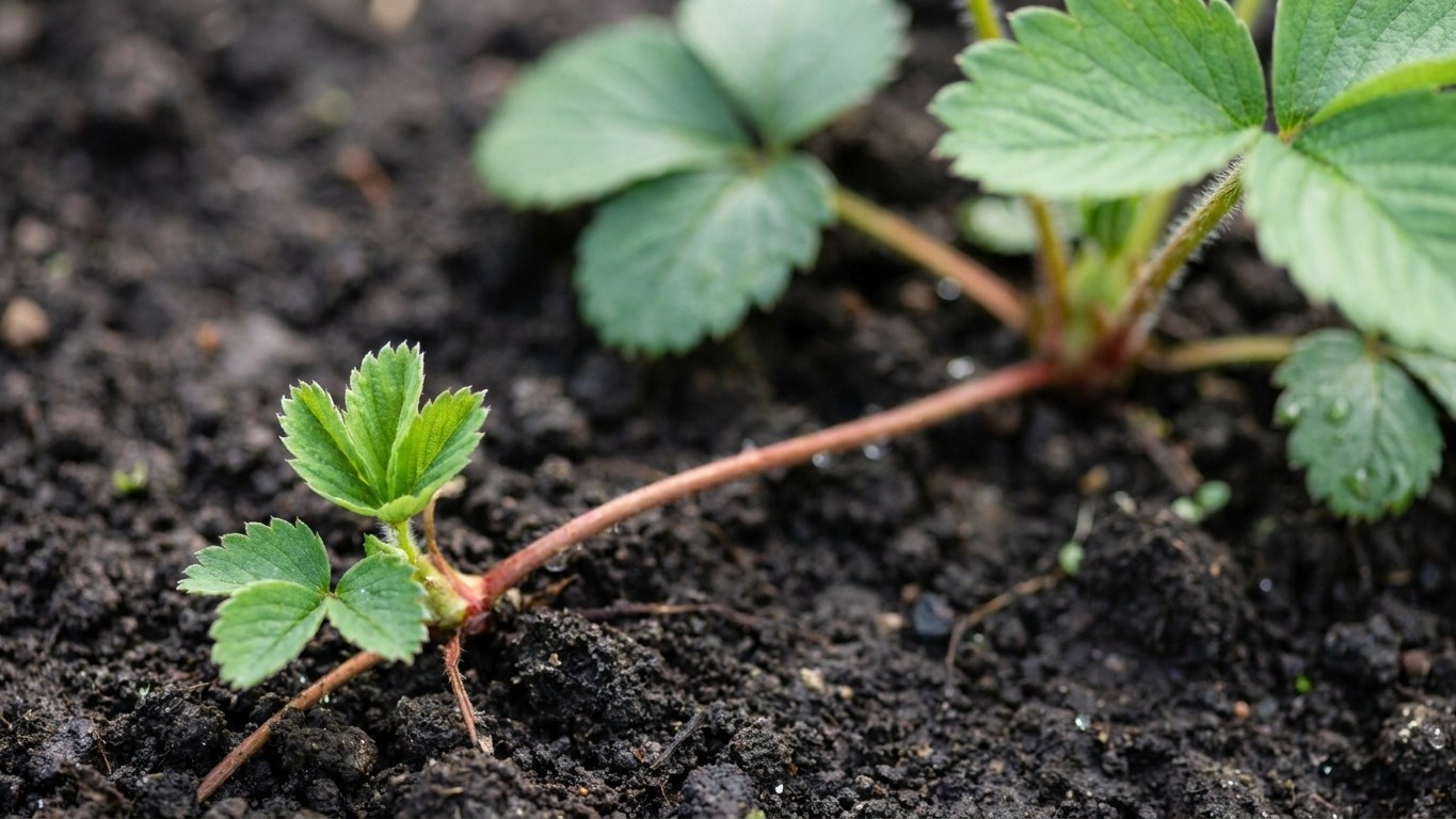 Corté los estolones de mis fresas silvestres en cuanto vi las rosetas: cuando volví al bancal tres días después, ya era de...
