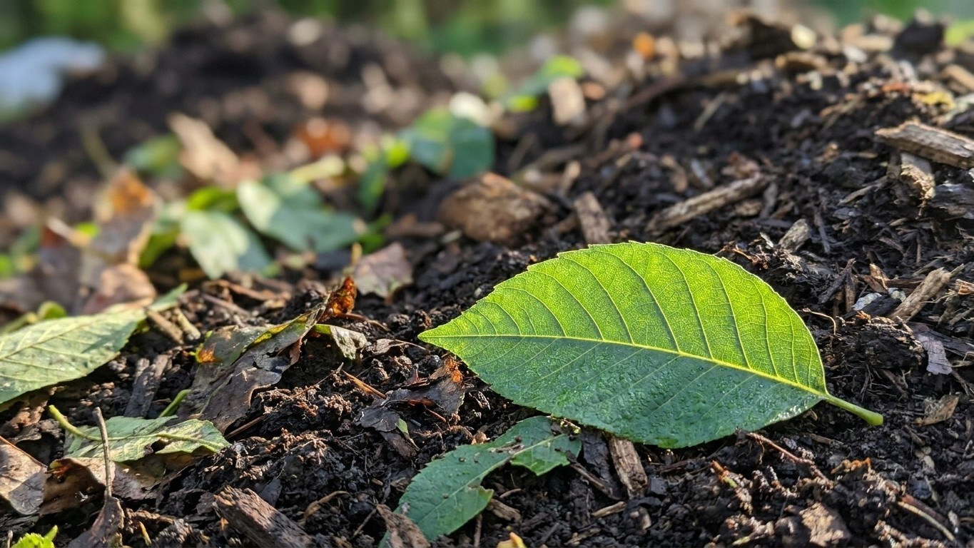 Eché al compost las hojas de mi nogal solo por no quemarlas: en mayo entendí por qué no germinaba nada en el semillero