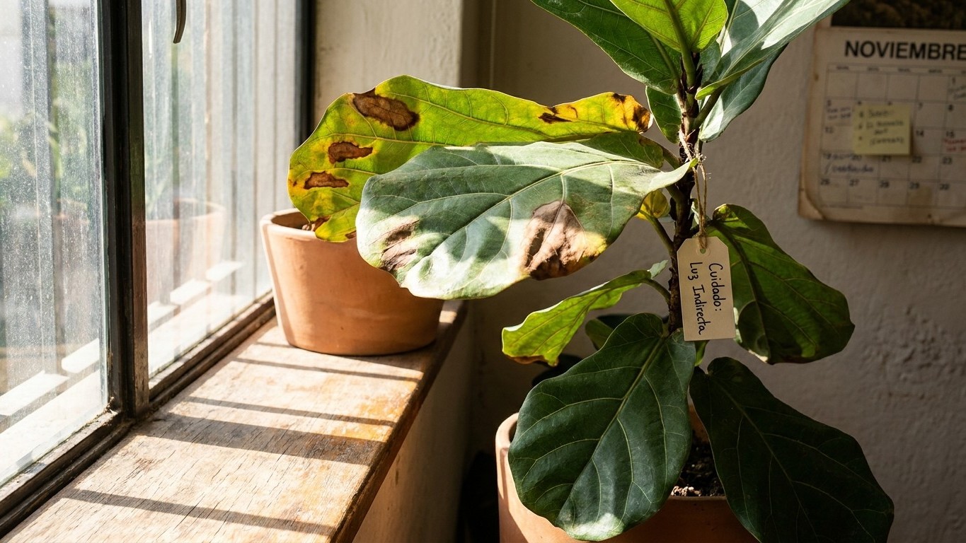 «Eso no es sed, es una quemadura»: la semana de adaptación que casi nadie le da a su ficus al volver de vacaciones