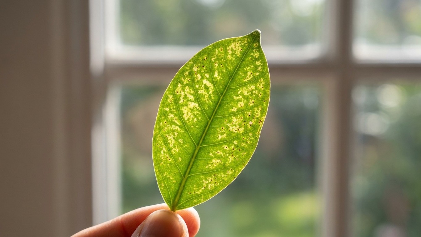 Nos empeñamos todos en buscar telarañas en el envés, cuando la plaga del ficus se delata antes en la cara de arriba de la ...