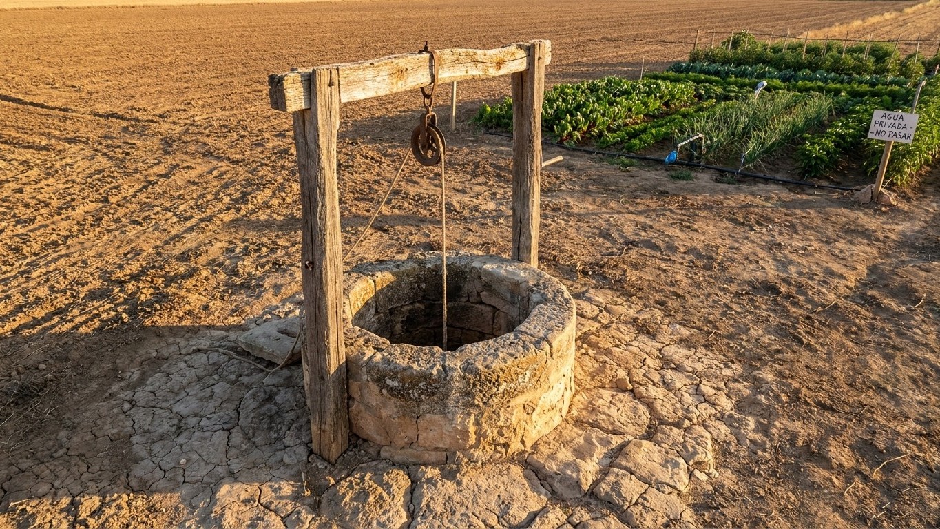Regué el huerto con el pozo de la finca toda la vida solo porque el agua salía de mi terreno: el aviso que llegó en agosto...