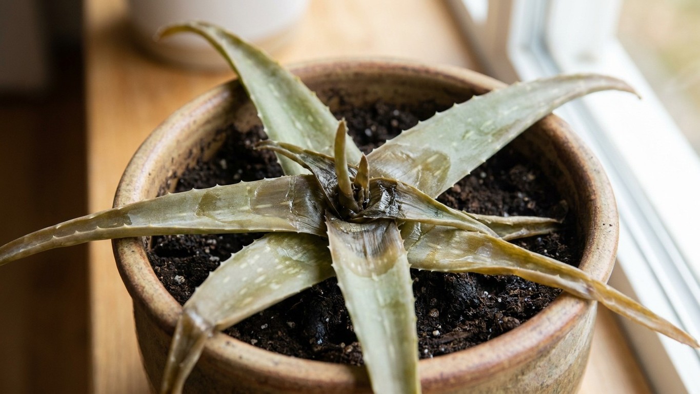 Regué mi aloe vera en el centro de la roseta solo para refrescarla con el calor: a los pocos días, lo que salió del corazó...