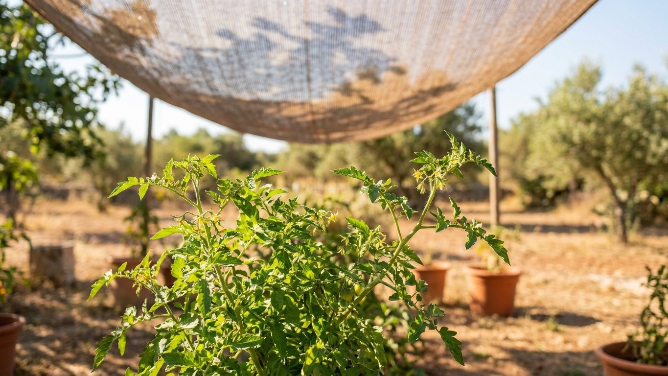 Ya nadie deja las tomateras al sol directo por encima de 35 °C: esto es lo que hacen ahora los huertos que sí cuajan fruto