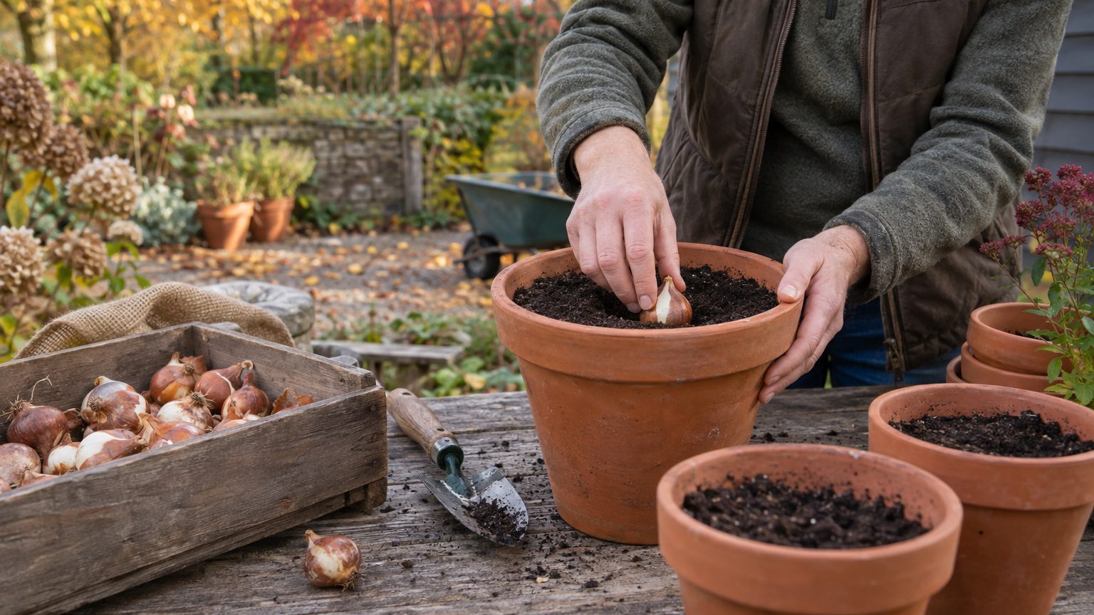 Cuándo plantar bulbos de tulipán en maceta: fecha, profundidad y sustrato para que florezcan