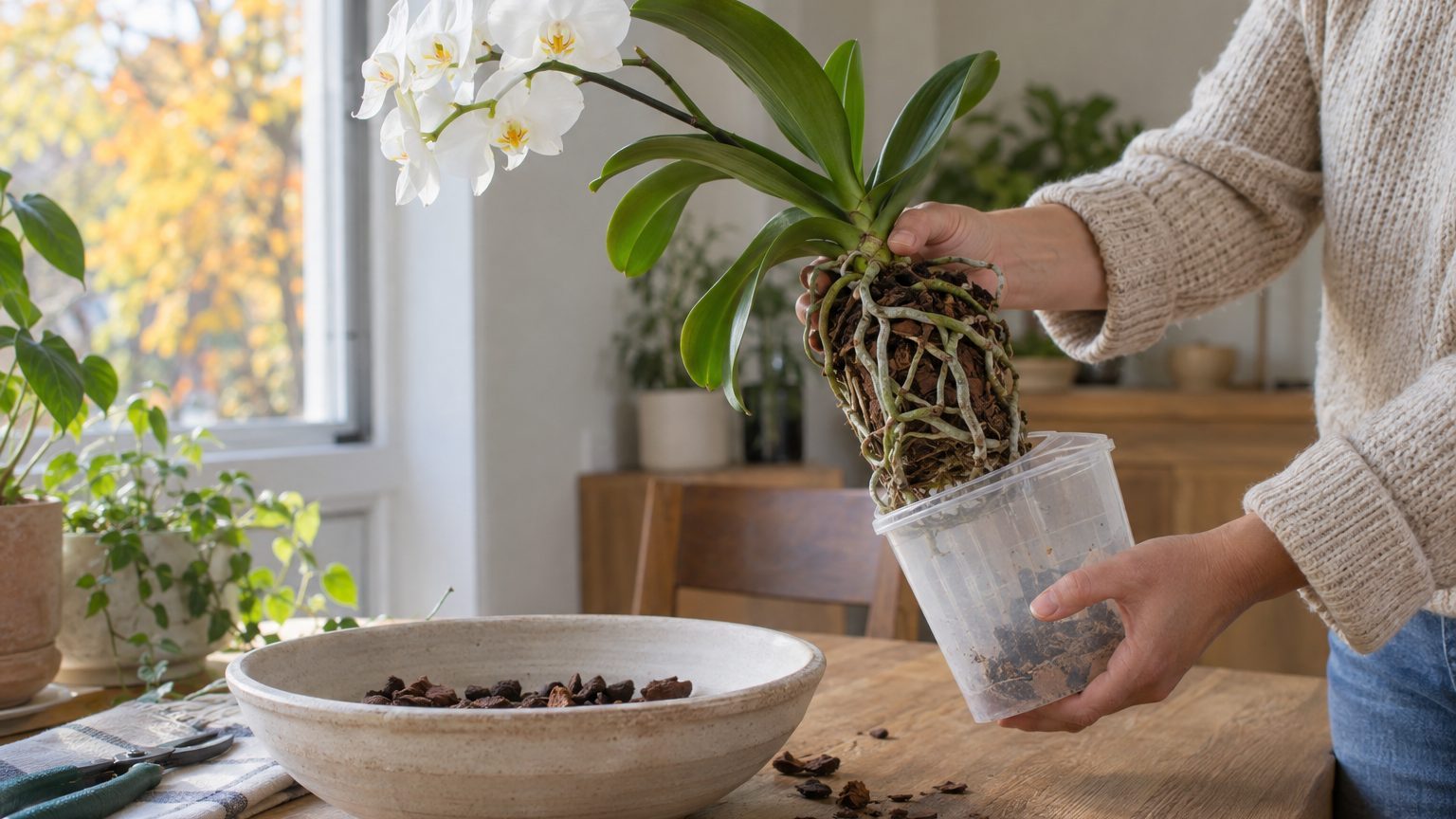 Orquídea con hojas arrugadas y blandas: falta de agua o raíces podridas, cómo saberlo y qué hacer